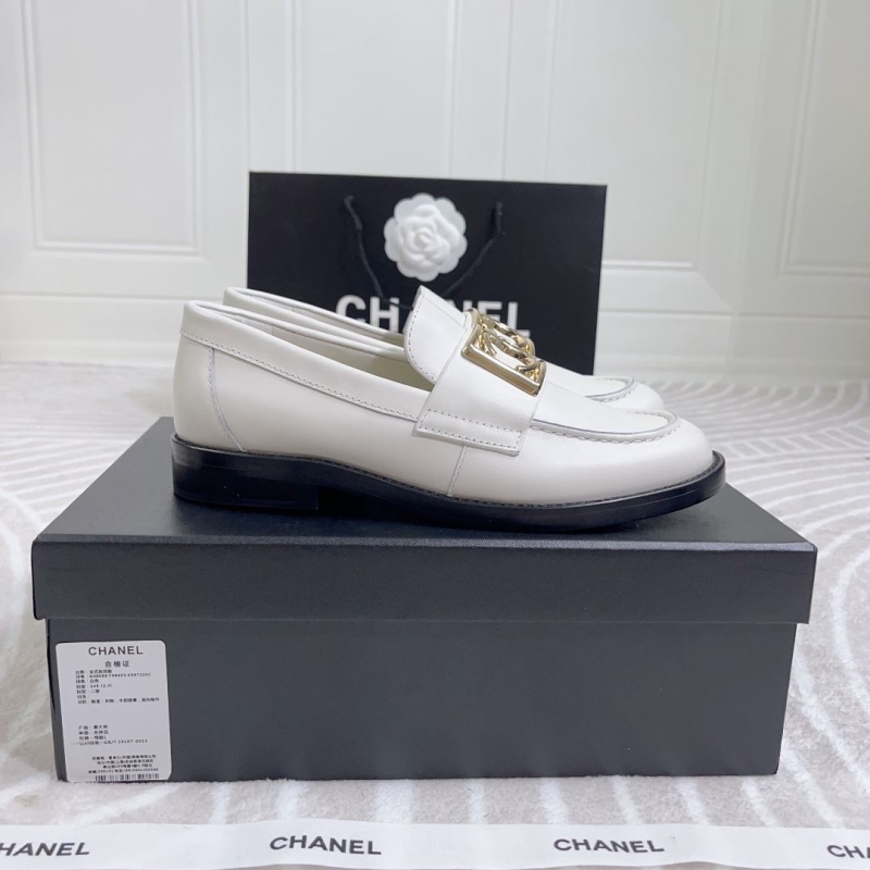 Ch*el leather shoes